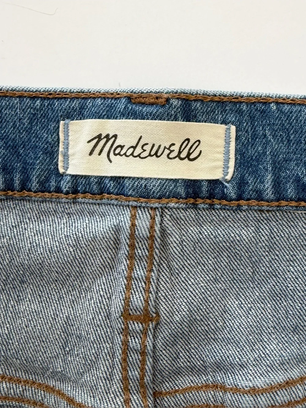 Madewell Jeans Womens 32 Petite Classic Straight Ankle Crop High Rise